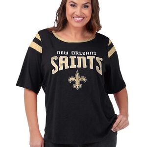 New Orleans Saints Black and Gold T-Shirt Sz XL
